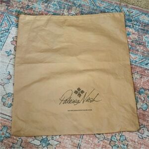 PATRICIA NASH Dust Bag Drawstring Tan Large Size 16.5 x 17.5”